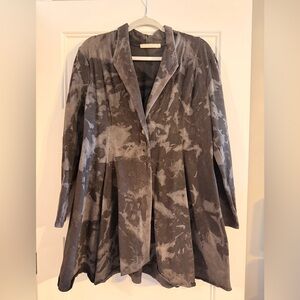 Testimony Los Angeles Watercolor Gray Jacket/Blazer Size Large